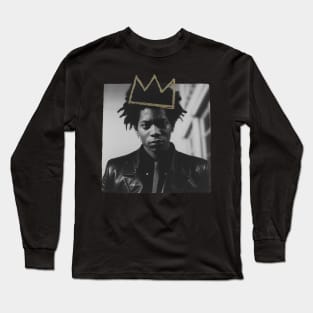Basquiat Crown Retro Polaroid Long Sleeve T-Shirt